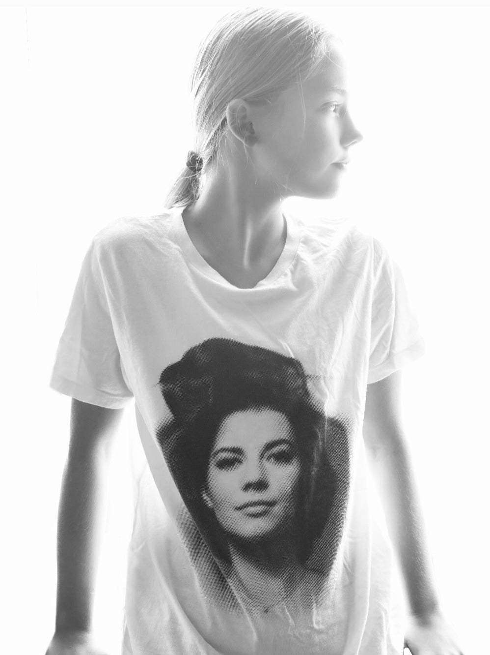 Iconic Natalie Wood Black & White T-Shirt